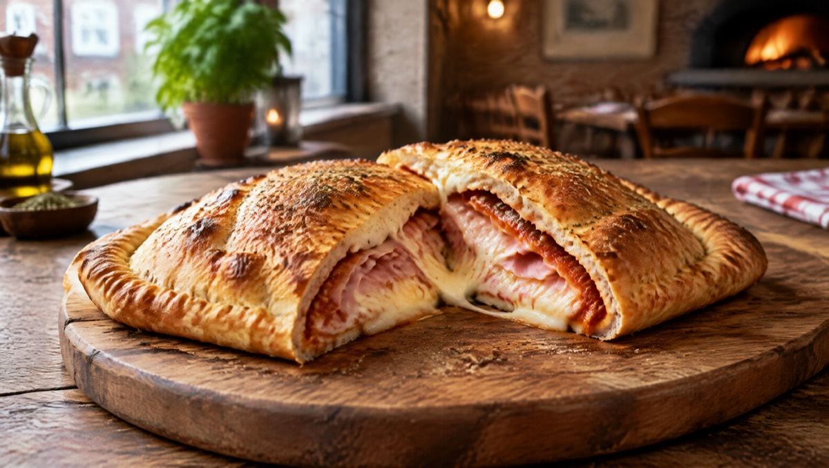 Indbagt pizza
